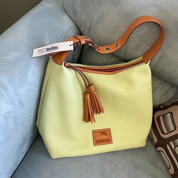 Dooney & Bourke Handbags - NWT DOONEY & Bourke pebble leather Paige Sac (key lime)